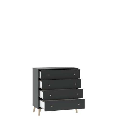 Komoda Salford 4S - antracyt
