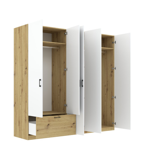 Szafa Alta 5D1S - artisan/biały