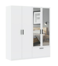 Szafa z lustrem Lita 4D1S - biały