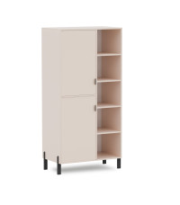 Regał lewy Cremona 2D4P - beż piaskowy