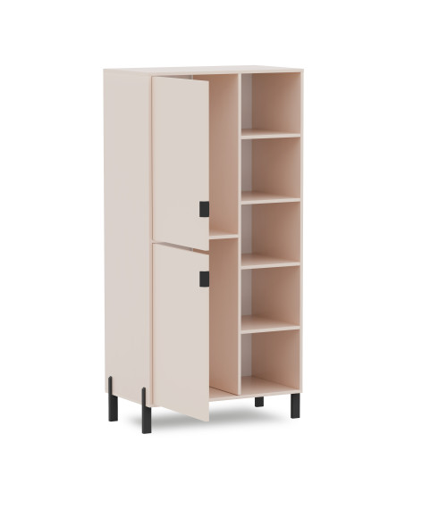 Regał lewy Cremona 2D4P - beż piaskowy