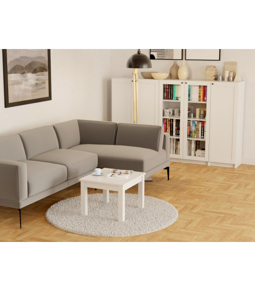 Stolik kawowy Sendi - biały