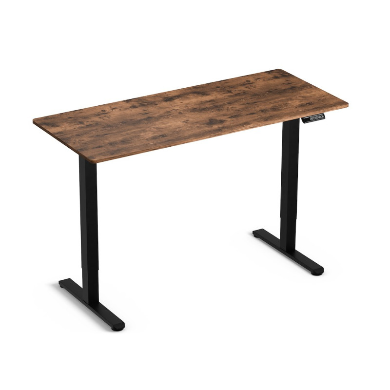 Biurko Control Lite 140 Czarny/Rustykalny