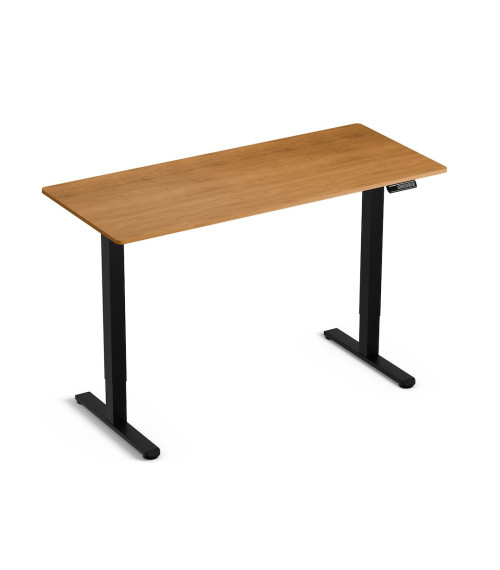 Biurko Control Lite 140 Czarny/Drewno