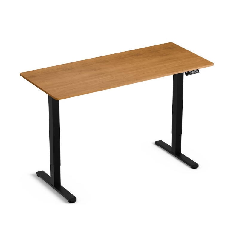 Biurko Control Lite 140 Czarny/Drewno