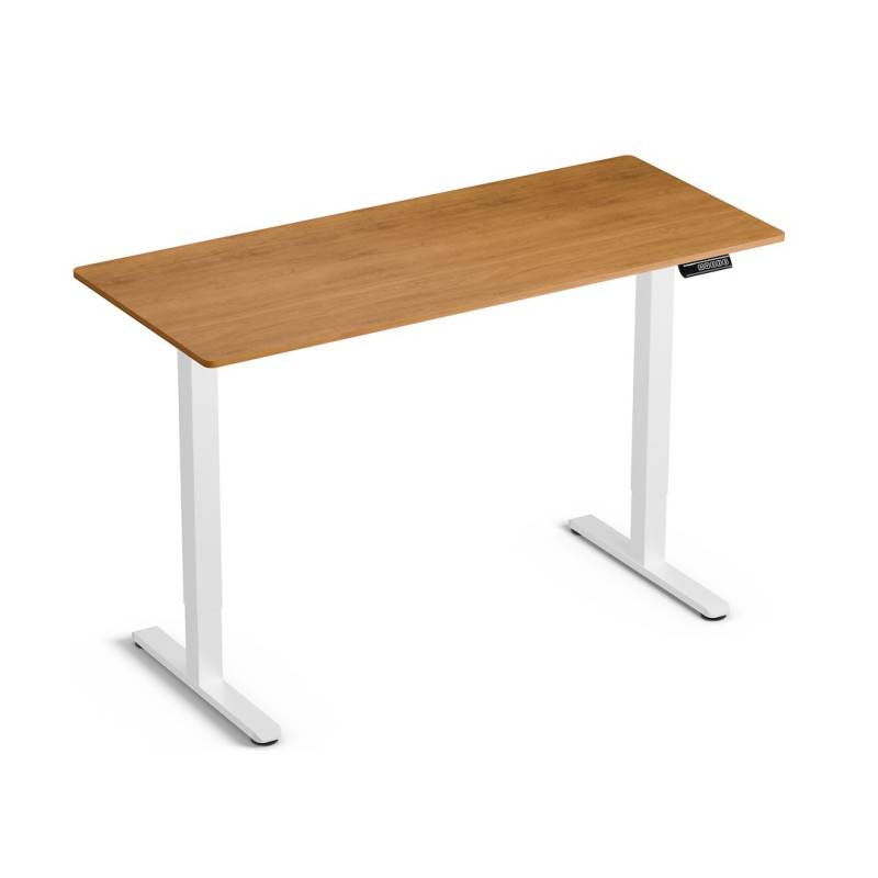 Biurko Control Lite 140 Biały/Drewno