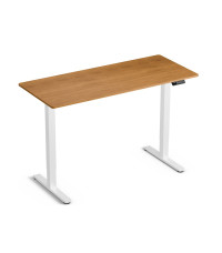 Biurko Control Lite 140 Biały/Drewno