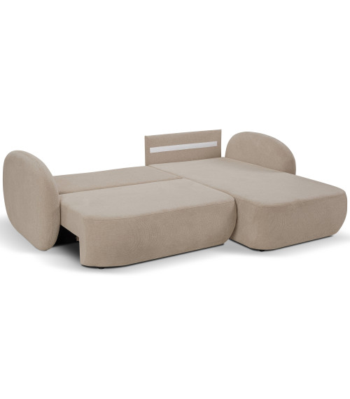 Narożnik rozkładany z pojemnikiem na pościel Olio prawostronny ARAGON 14