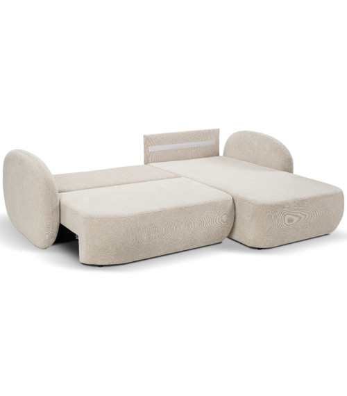 Narożnik rozkładany z pojemnikiem na pościel Olio prawostronny ARAGON 03/poduszka ARAGORN 59