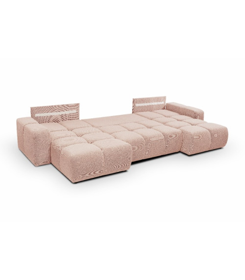 Narożnik rozkładany z pojemnikiem na pościel Soho U CURIO 60