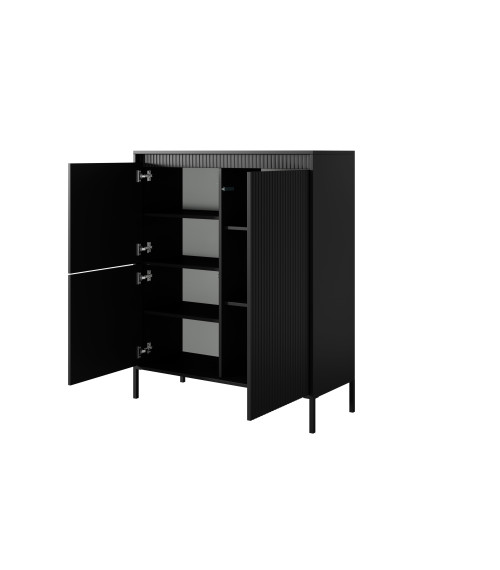 Komoda wysoka Senso A 3d Czarny