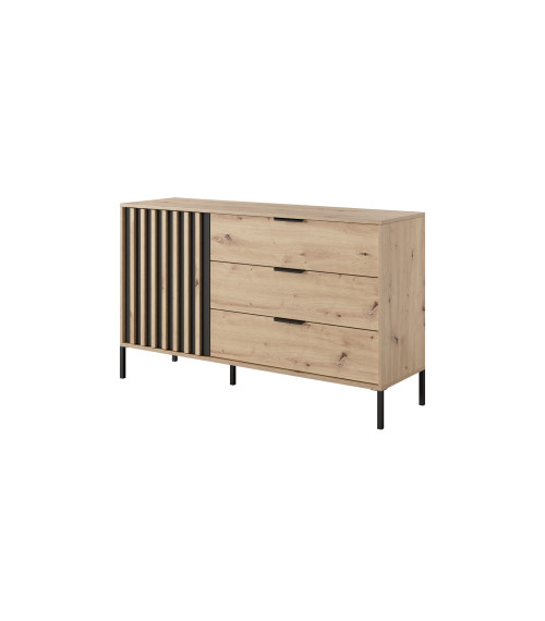 Komoda Tally B 138 - Dąb Artisan/Antracyt