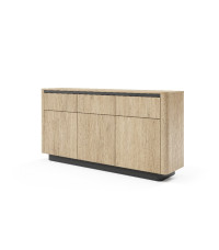 Komoda Torro C 163 3d3s - Dąb Cremona/Czarna