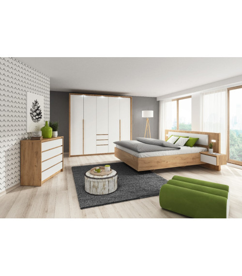 Komoda Xelo F 93 - Dąb Craft Złoty/Biały