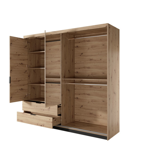 Szafa Tally A 220 - Dąb Artisan/Antracyt