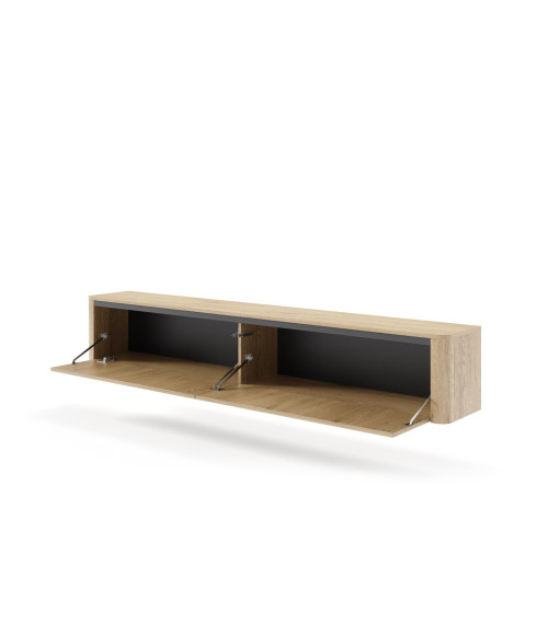 RTV wisząca Torro F 200 2d - Dąb Cremona/Czarna