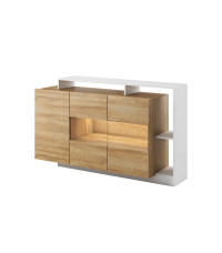 Komoda Alva - Dąb Grandson/Biały