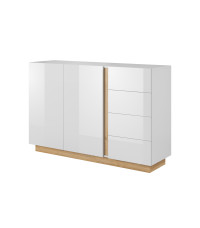 Komoda Arco 138 - Biały/Biały poł./Grandson