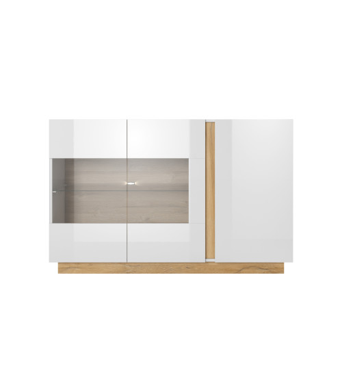 Komoda witr. Arco 138 - Biały/Biały poł./Grandson