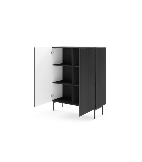 Komoda wysoka Muti A - Czarny