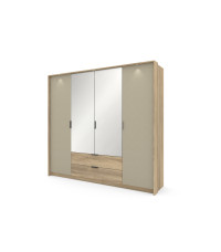 Szafa Letto A 220 - Dąb Terra + Szary Kamienny