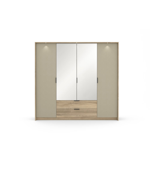 Szafa Letto A 220 - Dąb Terra + Szary Kamienny