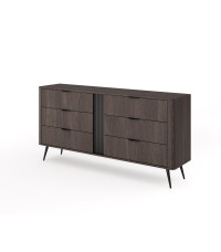 Komoda Veris C 163 - Dąb Dunin + Czarny