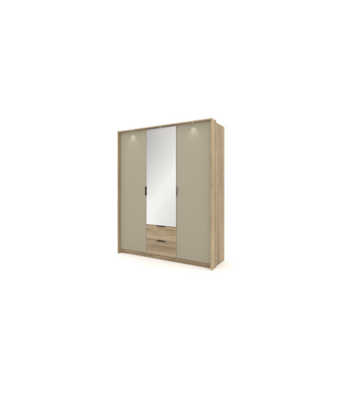 Szafa Letto B 165 - Dąb Terra + Szary Kamienny