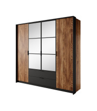 Szafa 220 Milton A - Chestnut/Antracyt