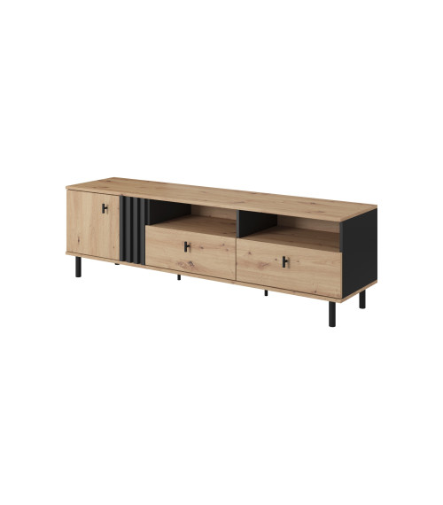 Stolik rtv 165 Madis B - Dąb Artisan/Antracyt