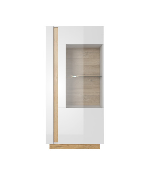 Witryna niska Arco 72 - Biały/Biały poł./Grandson