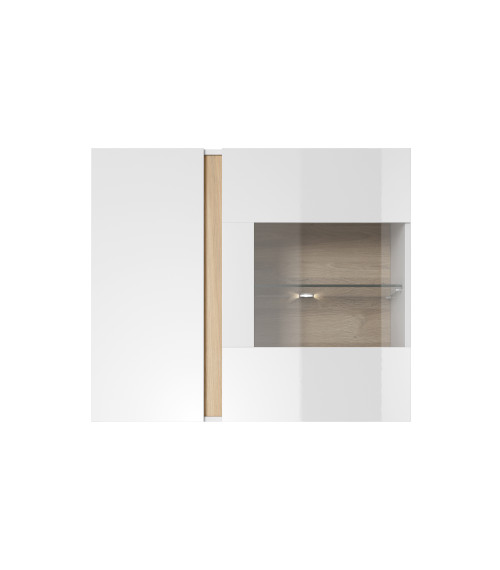 Witryna wisząca Arco 96 - Biały/Biały poł./Grandson