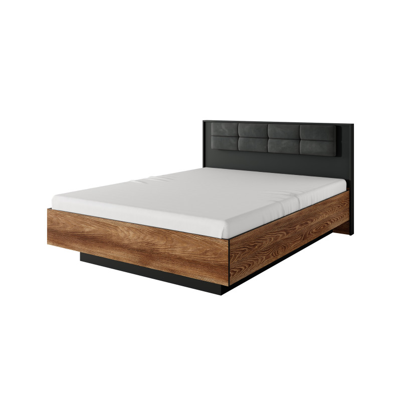 Łóżko z pojemnikiem Milton C  - Chestnut/Antracyt