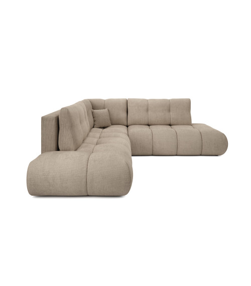 Narożnik lewostronny SOHO II rozkładany z pojemnikiem na pościel FLOW 01