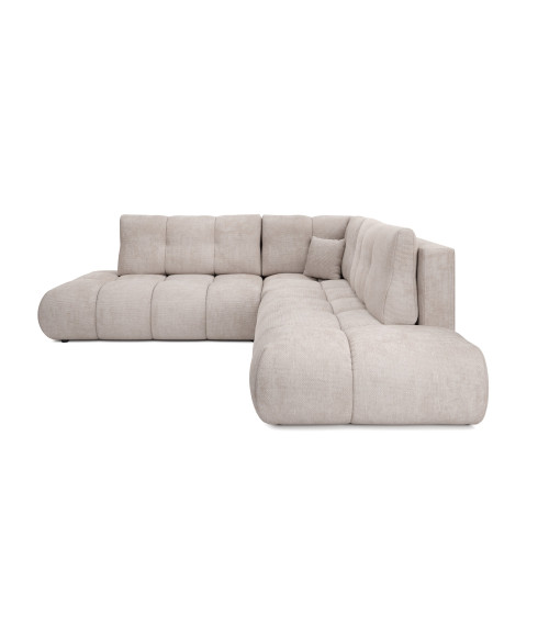 Narożnik lewostronny SOHO II rozkładany z pojemnikiem na pościel FLOW 03