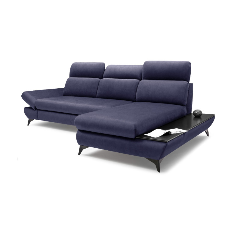 Narożnik prawostronny TITAN rozkładany z pojemnikiem na pościel FANCY 79