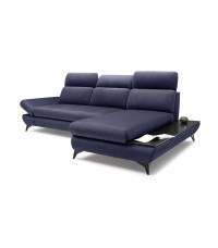 Narożnik prawostronny TITAN rozkładany z pojemnikiem na pościel FANCY 79