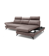 Narożnik prawostronny TITAN rozkładany z pojemnikiem na pościel BLUVEL 13