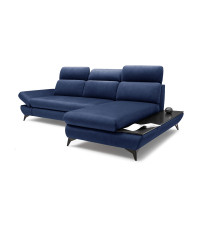 Narożnik prawostronny TITAN rozkładany z pojemnikiem na pościel BLUVEL 86