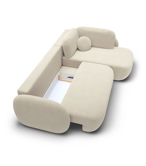 Narożnik prawostronny rozkładany z pojemnikiem na pościel Olio II EGON 26