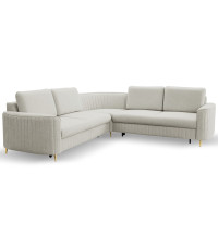 Narożnik lewy LAREN CASTEL 80 - funkcja spania + pojemnik na pościel