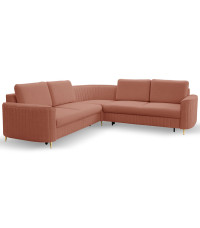 Narożnik lewy LAREN CASTEL 55 - funkcja spania + pojemnik na pościel