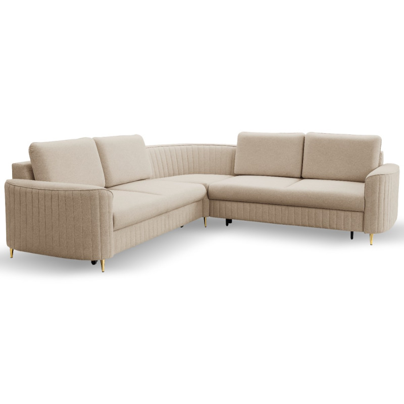 Narożnik lewy LAREN CASTEL 15 - funkcja spania + pojemnik na pościel