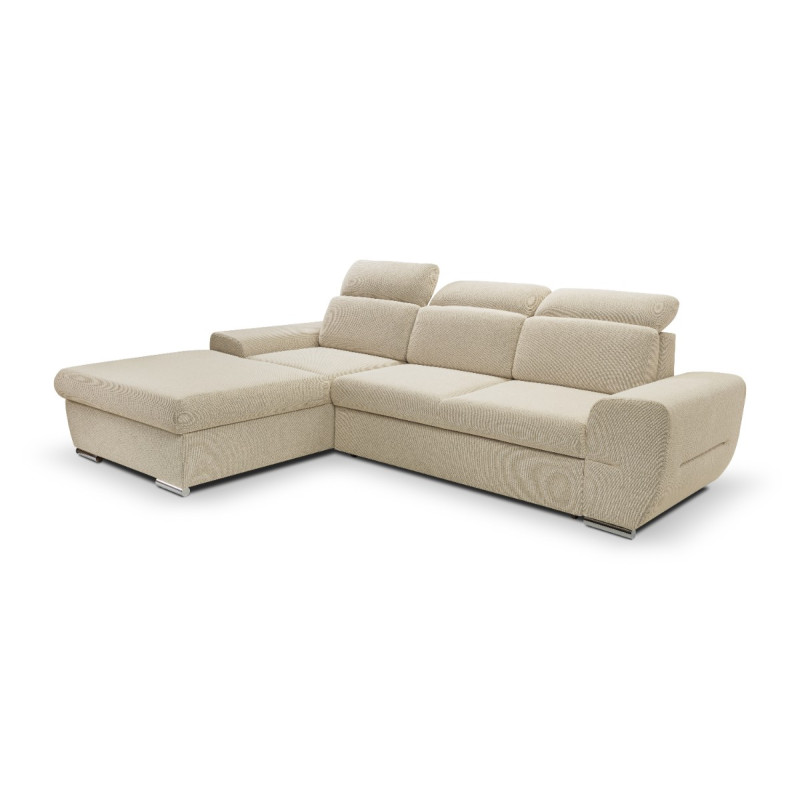 Narożnik lewostronny rozkładany z pojemnikiem na pościel Lenti CURIO 09