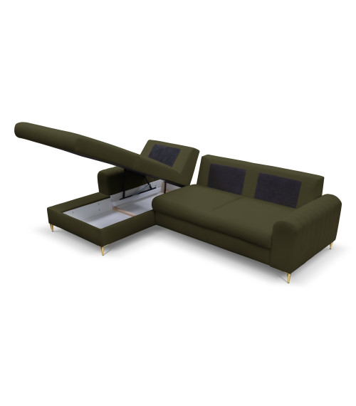 Narożnik lewy MONACO LOFT 10/nogi czarne