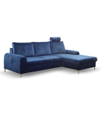 Narożnik prawy MONACO NAVY 25/nogi złote