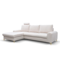 MONACO narożnik LOFT 1 lewy/nogi czarne