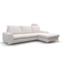 MONACO narożnik LOFT 1 prawy/nogi czarne