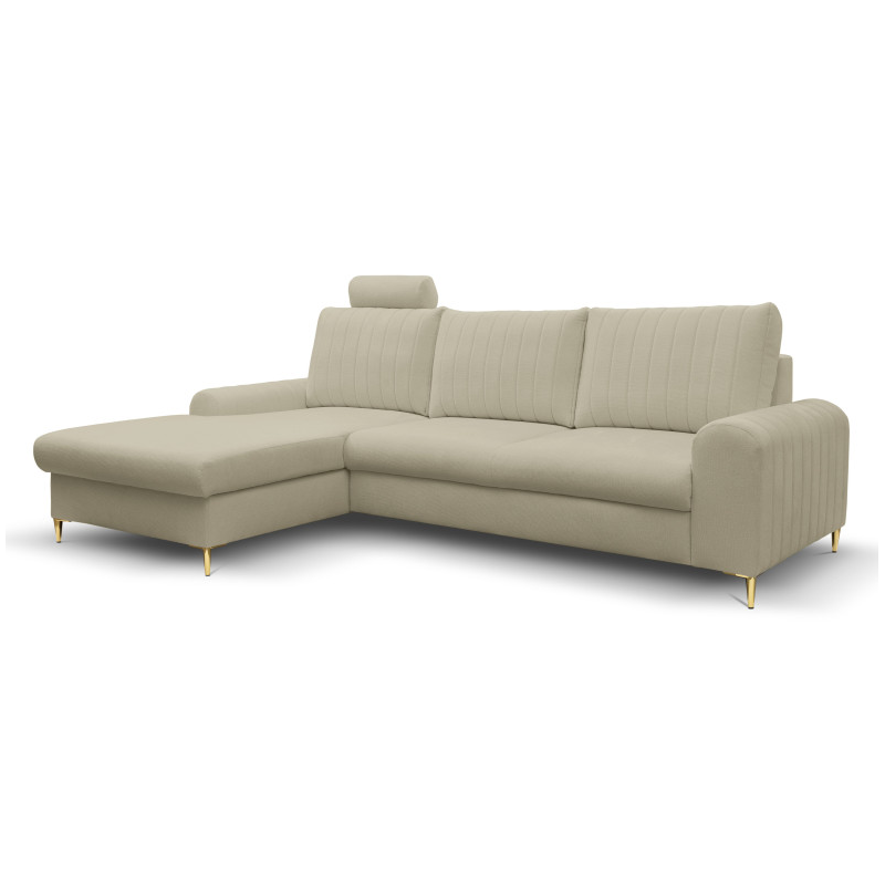 Narożnik lewy MONACO LOFT 2/nogi czarne