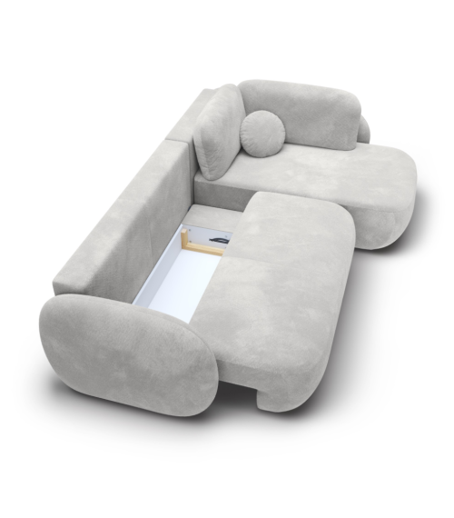 Narożnik rozkładany z pojemnikiem na pościel Olio II prawy EGON 07